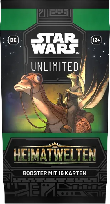 Star Wars: Unlimited – Heimatwelten Booster Display – Deutsch – 24 Boosterpacks mit 384 Sammelkarten