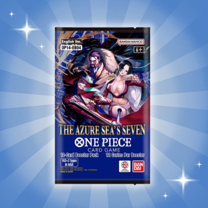 1x One Piece Card Game – The Azure Sea’s Seven (OP-14) | 1 Booster | Englische Version
