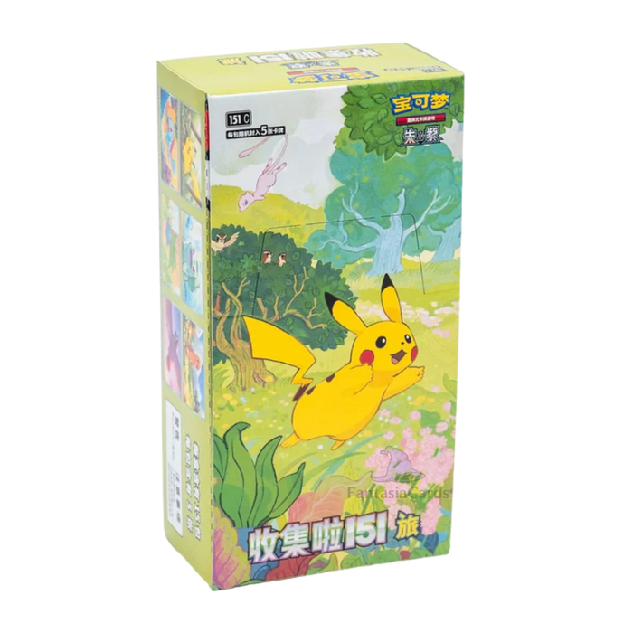 Pokémon 151 Journey Slim Booster Box (Chinesische Ausgabe) – Offizielle Sammelkartenspiel Boosterbox