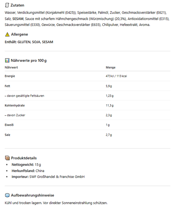 10x Samyang Scharfe Konjak-Streifen mit Sauce – Kalorienarm & Schnell zubereitet