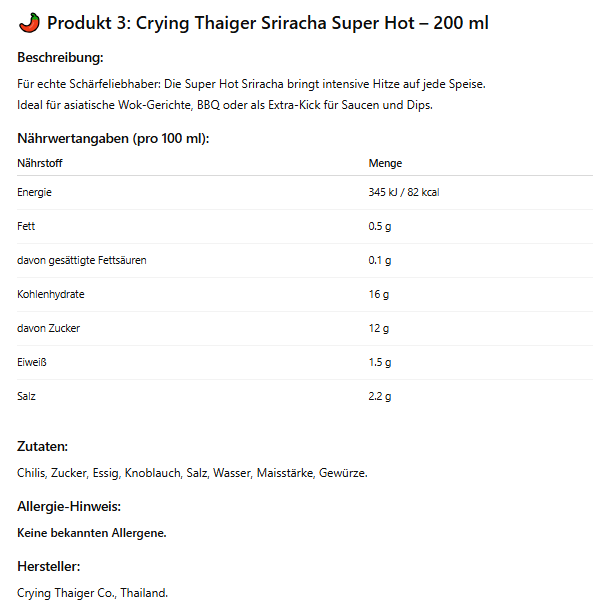 Crying Thaiger Sriracha Saucen Set – 3er Set à 200 ml | Teriyaki, Mustard & Super Hot | Würzige Sriracha Vielfalt aus Thailand | Perfekt für BBQ, Asia-Gerichte & scharfe Saucenliebhaber