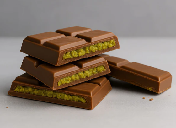 Germiyan Kadayif Chocolate with Pistachio 100g | Luxus Milchschokolade mit Pistazien & knusprigem Kadayif | Orientalische Spezialität – Dubai Style | Feine Confiserie