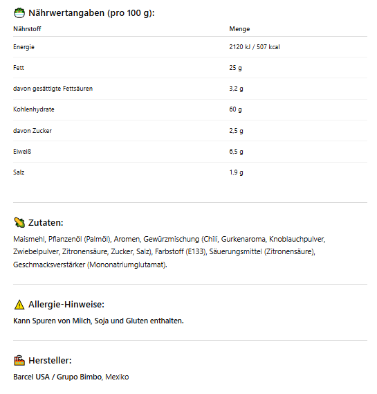 3x Takis Zombie 100g – scharfe & würzige Maistortilla-Chips mit Habanero-Chili & Gurkengeschmack | Knuspriger Snack für Fans von feurigem Geschmack