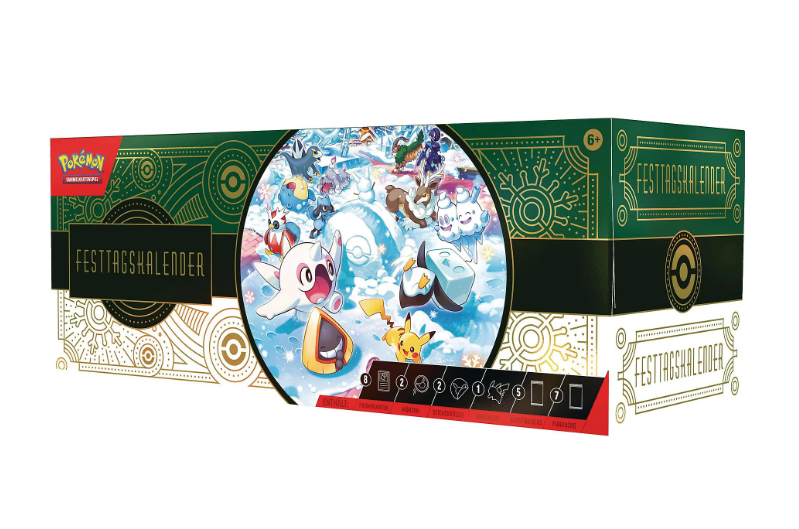 Pokémon Adventskalender 2024 – Sammelkarten-Set für Pokémon-Fans (Artikel 45896)