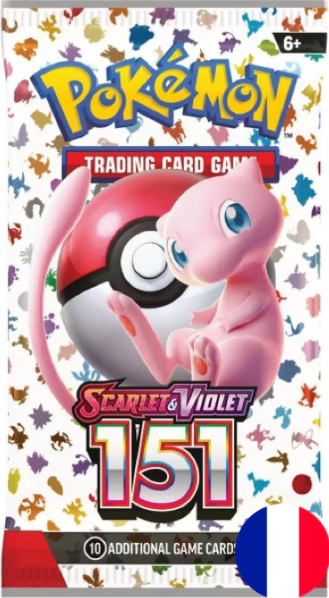 Pokémon TCG – Pokémon 151 – 1x Booster Pack (FR) – 10 Karten – Neu & OVP