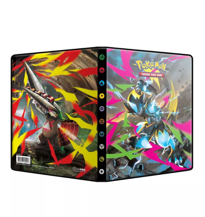 Ultra PRO Pokemon TCG Pitch Black Dunkelnacht 4-Pocket Portfolio – Sammelalbum für Pokémon TCG