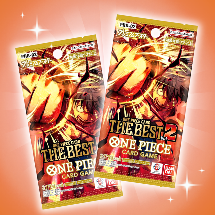 2x One Piece The Best PRB-02 Booster | Japanische Version | je 6 Karten | TCG