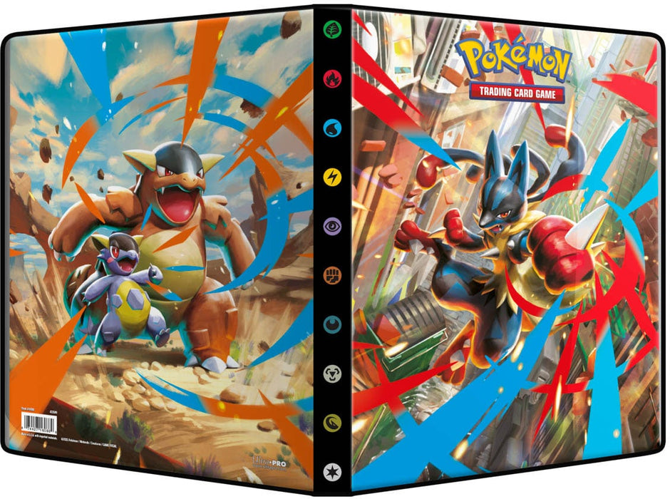 Ultra Pro 9-Pocket Pokémon Portfolio – Karmesin & Purpur: Mega-Entwicklung | Sammelkarten-Album für bis zu 180 Karten | Offizielles Pokémon Zubehör