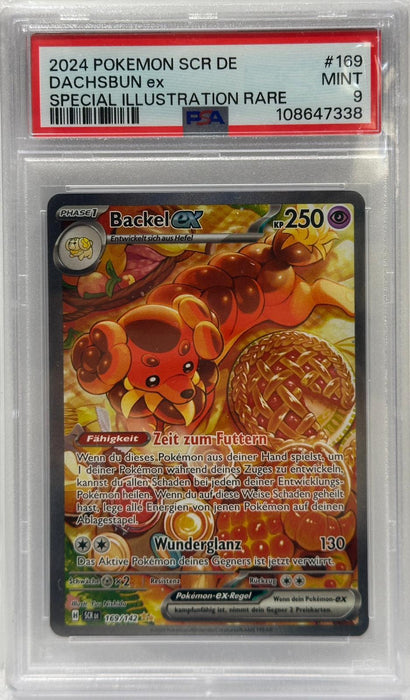 Backel SCR – PSA 9 (Mint) – Special Illustration Rare – DE – #169 – Original & Zertifiziert