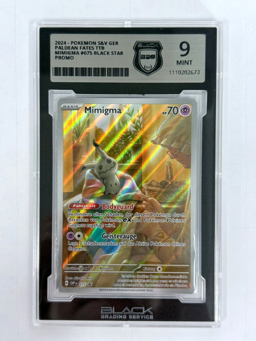 Mimigma SVP 075 – SV Black Star Promos BGS 9 MINT Deutsch
