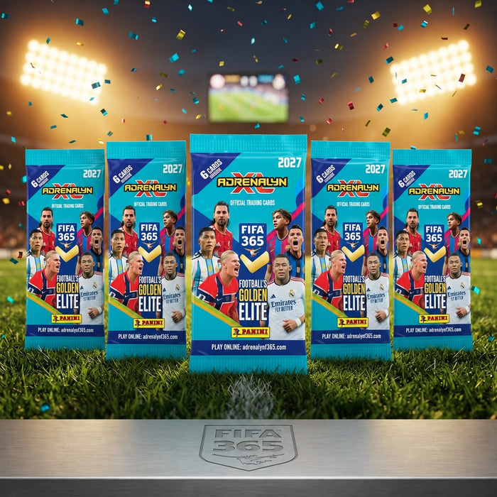 Panini FIFA 365 Adrenalyn XL 2026/2027 – 5 Boosterpacks mit 30 Fußball-Sammelkarten