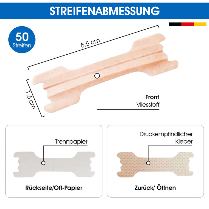 Anti-Schnarch Nasenstrips | 50 Nasenpflaster fürs bessere Atmen für Sport und Schlaf für Erwachsene und Kinder | Hautfarbe | Atemtrainer gegen Schnarchen | Nasal Strips