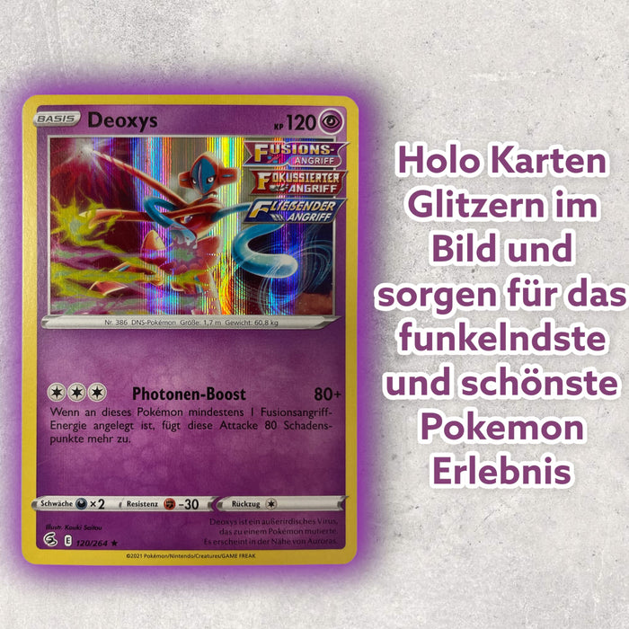 Pokémon Holo-Karten Set – 20 Original deutsche Glitzerkarten aus aktuellen Sets – Perfektes Geschenk für Fans & Sammler
