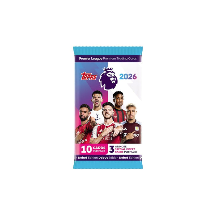 Topps Premier League 2025/26 Display Box – 28 Booster Packs mit je 10 Karten | Sammelkarten Display | exklusive Parallels & Inserts | Fußball Trading Cards