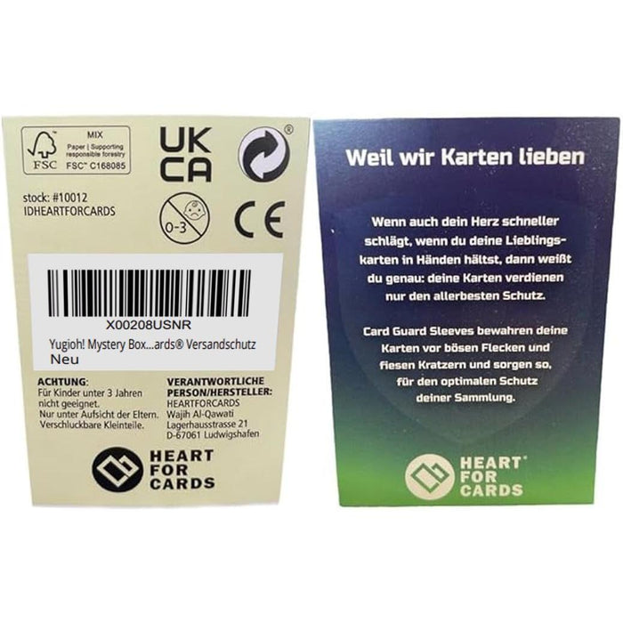 Yugioh! Mystery Box 4er Booster Set - verschiedene aktuelle Sets - DEUTSCH - Überraschungspaket Yu-Gi-Oh! + Heartforcards® Versandschutz