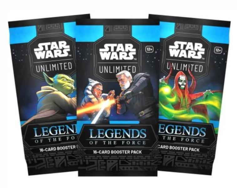 Star Wars: Unlimited – Legends of the Force 3er Booster Pack – Trading Card Game – 16 Karten pro Booster – Englisch