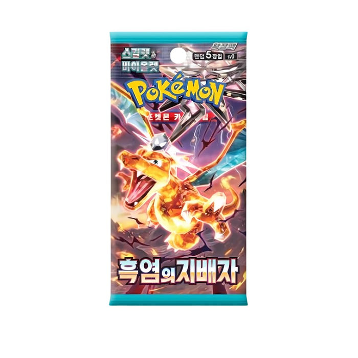 Pokémon Ruler of Black Flame sv3 – Koreanische Booster Box | 30 Booster Packs à 5 Karten