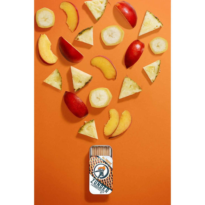 Zunder Zahnstocher | Zahnstocher mit Geschmack | 80 stück in stylischer Dose | perfekt geeignet zur Zahnreinigung, oder zum abgewöhnen unliebsamer Angewohnheiten | Geschmacksintensiv