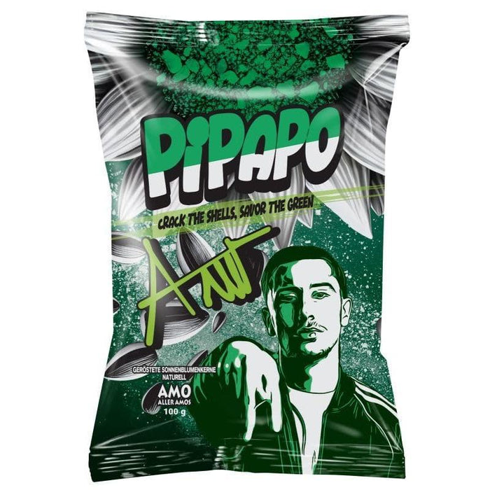 AMO PiPAPO Sonnenblumenkerne Special Edition – 5 Sorten im Set | Gold Herbs, Salzig, Natur, Taco & Popcorn | je 100g