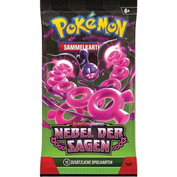3x Pokémon TCG: Karmesin & Purpur Nebel der Sagen Booster - KP6.5 - 3 Booster - mit 10 Karten pro Booster - DEUTSCH