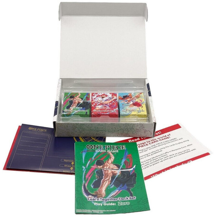 One Piece Sammelkartenspiel – Let’s Play Deck Set mit Sammelkarten EN+ Heartforcards Versandschutz