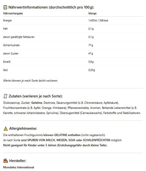 3er Sour Patch Überraschungspaket Saure Gummibärchen – 3×102 g Beutel | 10 mögliche Sorten | Extra sauer & fruchtig