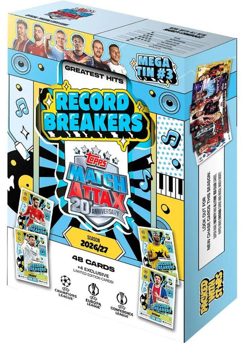 Topps Match Attax UEFA Club Competitions 2026/2027 – Mega Tin – Zufälliges Design – Deutsch