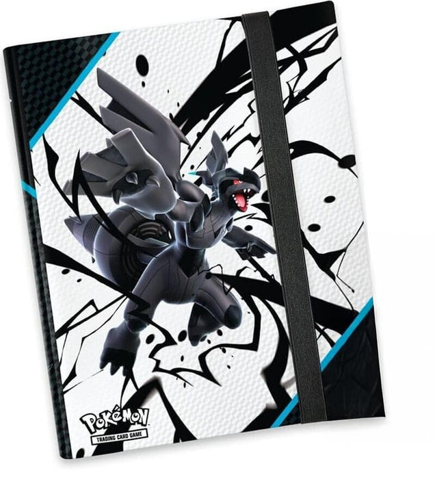 Pokémon Schwarze Blitze Ordner – Karmesin & Purpur | 9-Pocket Album für 360 Karten | Sammlerordner im Zekrom-Design | Mit Heartforcards® Versandschutz