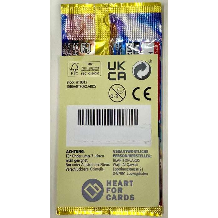 Schwert & Schild - Strahlende Sterne - 4 Booster - Deutsch + Heartforcards® Versandschutz