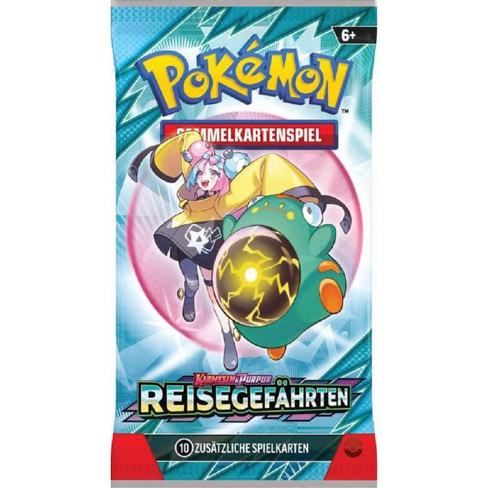 Pokémon Reisegefährten 1x Booster | Karmesin & Purpur Erweiterung | Deutsch | 10 Karten pro Booster