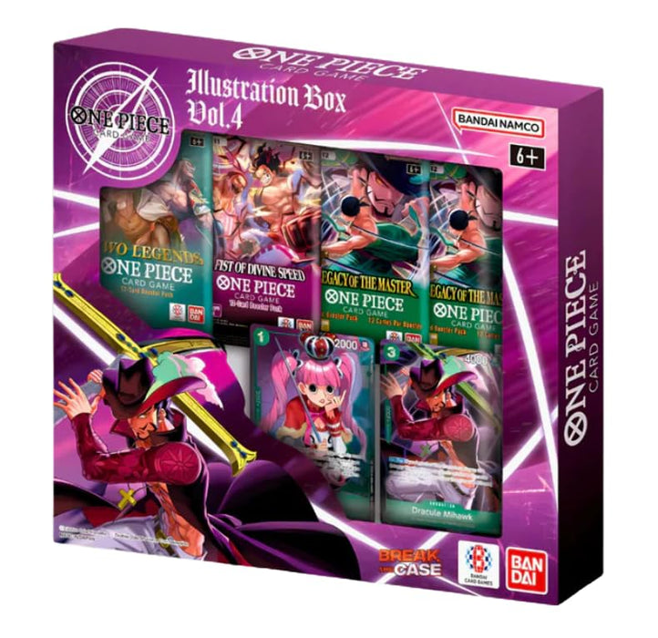 One Piece Card Game – Illustration Box IB-04 [Englisch] | 4 Boosterpacks & 2 exklusive Promo-Karten | Limitierte Edition | Mit Heartforcards® Versandschutz