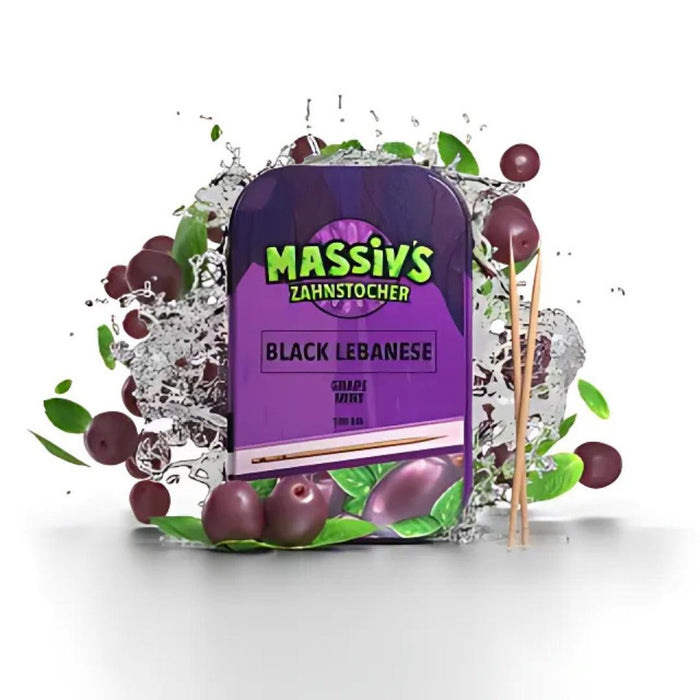 100 Aromatisierte Zahnstocher in Metalldose – 7 Aromen, Birkenholz, vegan | Urban Style by Massiv & Wunder