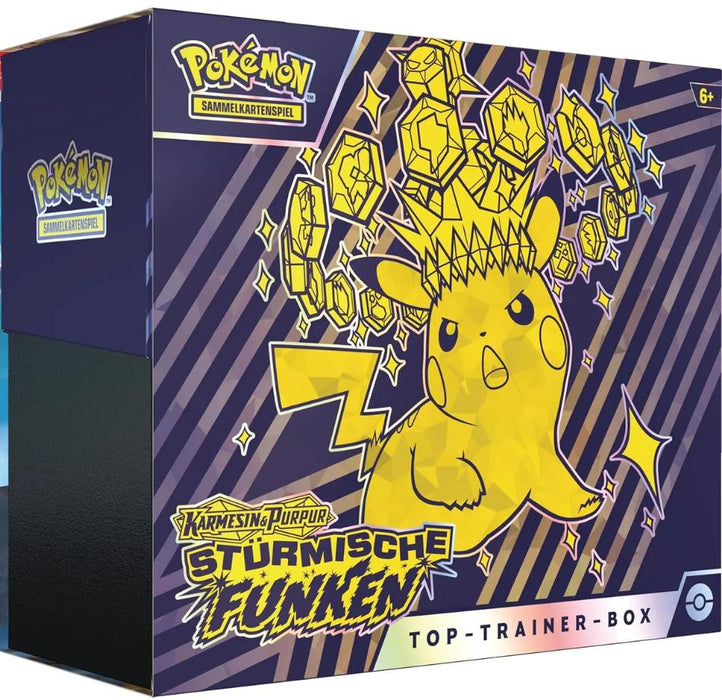Pokémon TCG: Surging Sparks Elite Trainer Box – Sammler- & Spielset mit exklusiven Inhalten + Heartforcards®Versandschutz