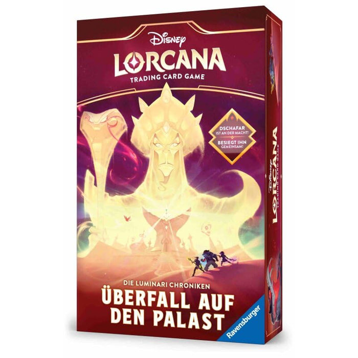 Lorcana: Domäne von Dschafar – Die Luminari Chroniken: Überfall auf den Palast (Deutsch) + Heartforcards® Versandschutz