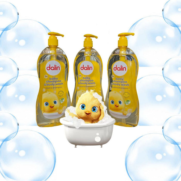 Dalin Baby Shampoo & Body Wash – Mildes 2-in-1 Baby Shampoo und Körperwäsche 500 ml