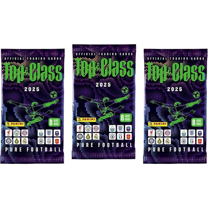 3X FIFA Top Class PANINI 2025 / FIFA 365 Booster Packs – je 8 Karten