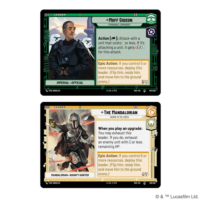 Fantasy Flight Games Star Wars: Unlimited TCG Shadows of The Galaxy Zwei-Spieler-Starter – Schnelles Trading Card Game für Kinder und Erwachsene, Alter 12+, 2+ Spieler, 20 Minuten, Englisch
