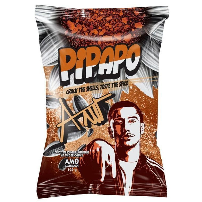 AMO PiPAPO Sonnenblumenkerne Special Edition – 5 Sorten im Set | Gold Herbs, Salzig, Natur, Taco & Popcorn | je 100g