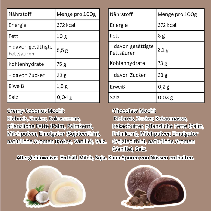 1er Royal Mochi – Premium Mochi Japanische Reiskuchen (verschiedene Sorten zur Auswahl)
