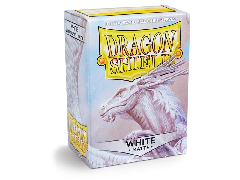Dragon Shield Standard Sleeves - Matte White (100 Sleeves)