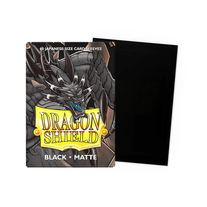 Dragon Shield Small Sleeves - Japanese Matte Black (60 Sleeves)