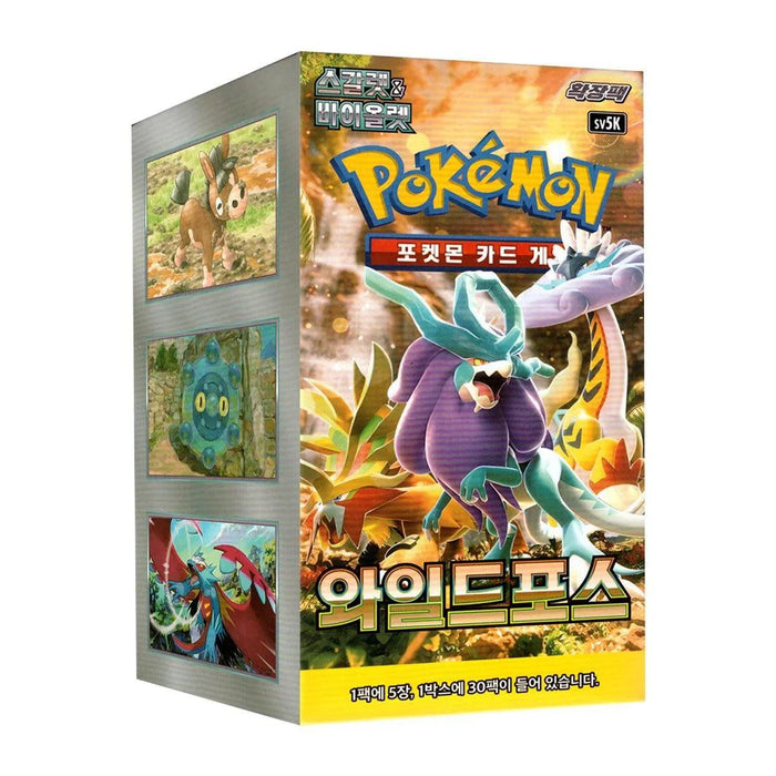 Pokémon TCG: Wild Force Booster Box – Koreanische Edition | 30 Boosterpacks