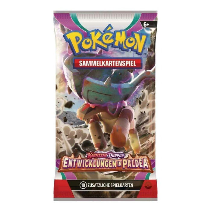 4X Pokeman Entwicklungen in Paldea Booster Pack (SV02) - Deutsch - 4 Booster