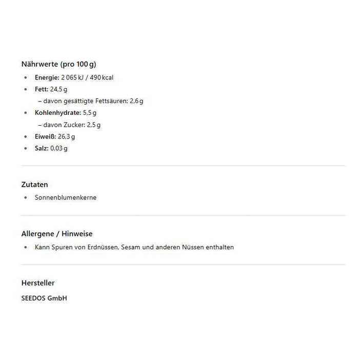 Seedos Sonnenblumenkerne | 5x 100g | High Protein Snack | Natürlich hergestellt | Made in Europe | Geschmacksrichtungen Taco, Sour Cream & Onion, Hot Chili Lime, Salted Caramel & Flamin' Blue Seeds