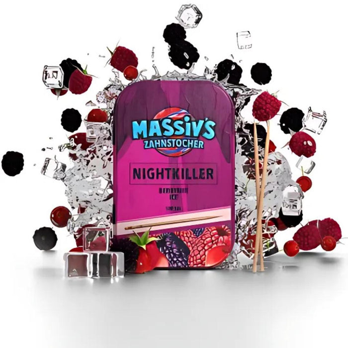 Massiv’s Zahnstocher (aromatisiert) – 100 Stück in Metalldose | Aus FSC-Birkenholz, vegan, zuckerfrei, kalorienfrei | Urban Lifestyle by Rapper Massiv & Wunder