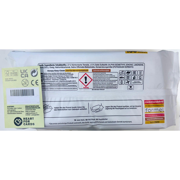 300x Sleepy Reinigungstücher - Extra Stark gegen Flecken - Kirschblüte, Lilienbouquet und Orchideengarten Oberflächenreinigungs-Set - perfekt für Boden, Küche, Badezimmer