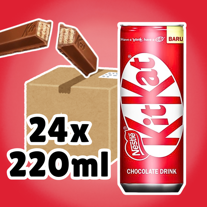 24× KitKat Chocolate Drink 220 ml – Schokoladengetränk – Multipack (24 Dosen/Flaschen)
