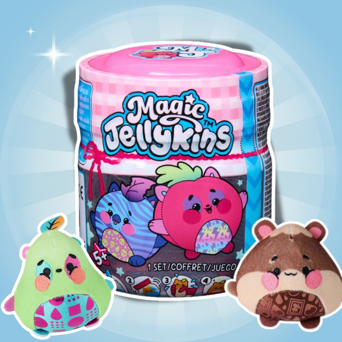 Magic Jellykins Plüschfigur sortiert – Wasser-Reveal Überraschungsfigur im Schraubglas