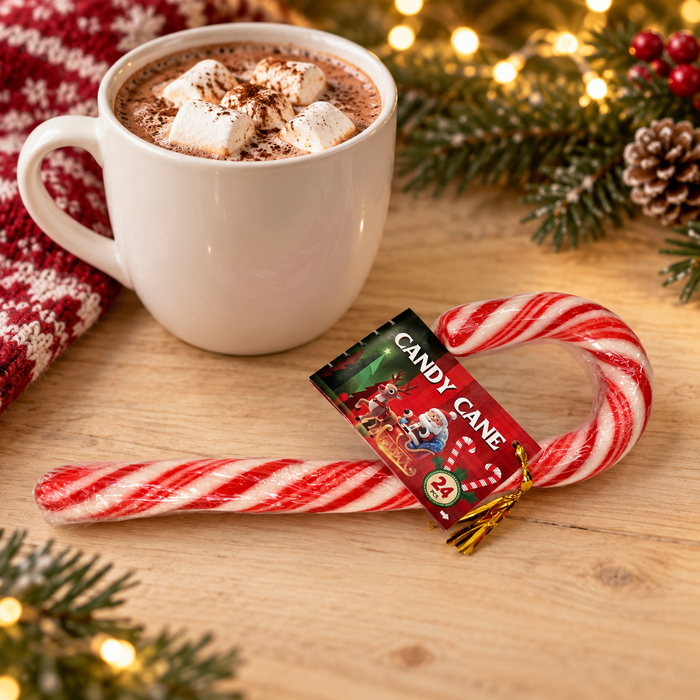 Candy Cane – Zuckerstange mit Minzgeschmack, 60 g
