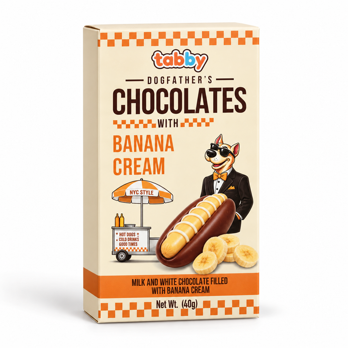 Tabby Dogfather’s Chocolates Banana Cream – 40 g